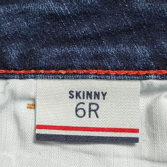 Tommy Hilfiger Jeans Womens Size 6 Regular 6R Skinny Fit Mid Rise Blue Dark Wash - Picture 12 of 12
